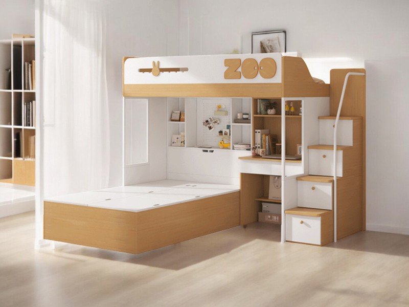 Mẹo trang trí giường tầng mà không tốn nhiều tiền