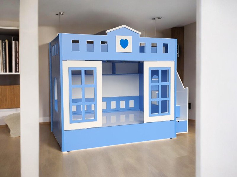 Ý tưởng bố trí đèn led trang trí giường tầng