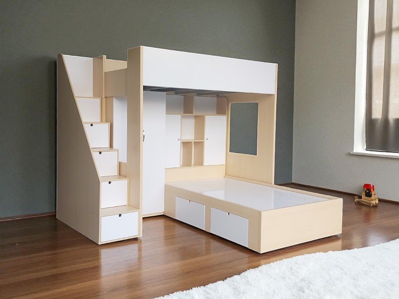 8 tiện ích nổi bật của giường tầng đa năng có cầu trượt