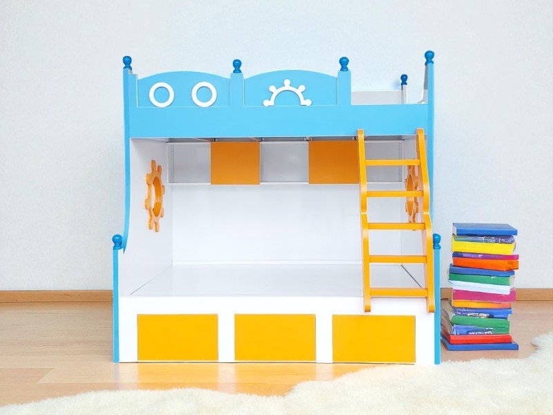 Giường Tầng Gỗ Tiết Kiệm Diện Tích Cho Phòng Nhỏ