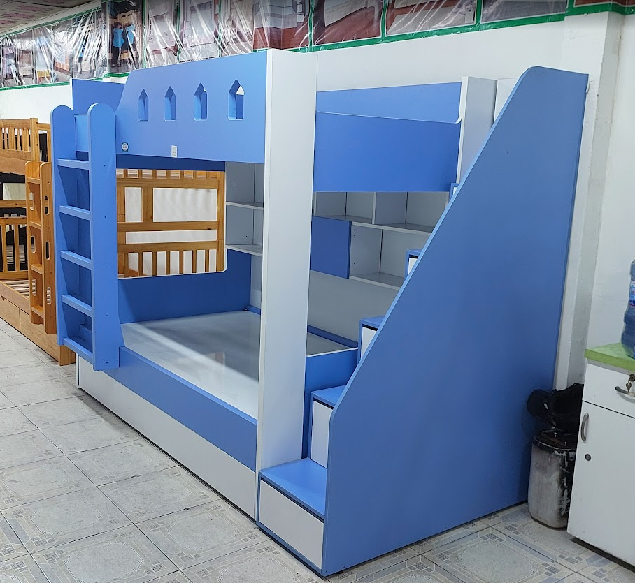 Giường Tầng Gỗ Tự Nhiên Tiện Nghi Cho Trẻ
