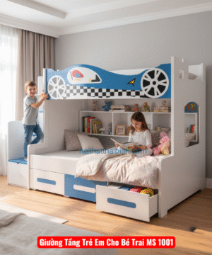 Giường Tầng Trẻ Em Cho Bé Trai MS 1001