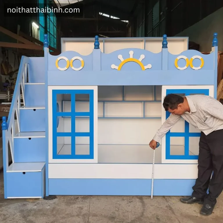 Giường tầng cho bé hình ngôi nhà
