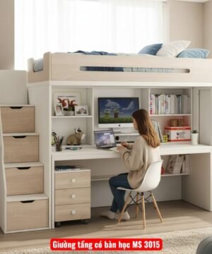 Giường tầng có bàn học MS 3015