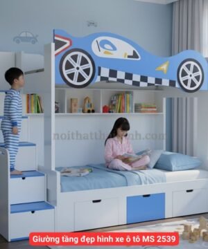 Giường tầng đẹp hình xe ô tô MS 2539