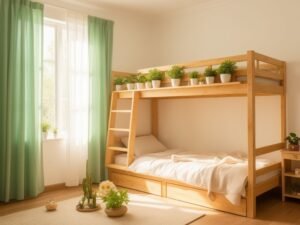5 cách tạo không gian xanh mát trên giường tầng - hình 1