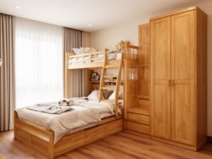 10 mẫu giường tầng đa năng kết hợp tủ quần áo - hình 1