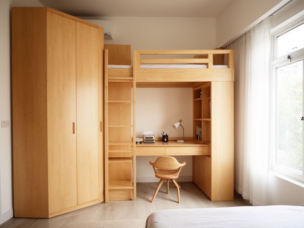 10 mẫu giường tầng đa năng kết hợp tủ quần áo - hình 4