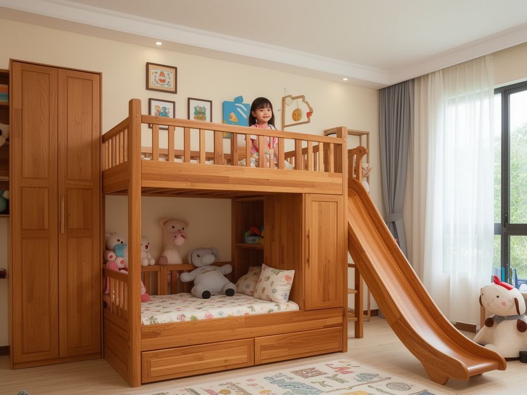 5 loại giường tầng có cầu trượt cho trẻ em - hình 3