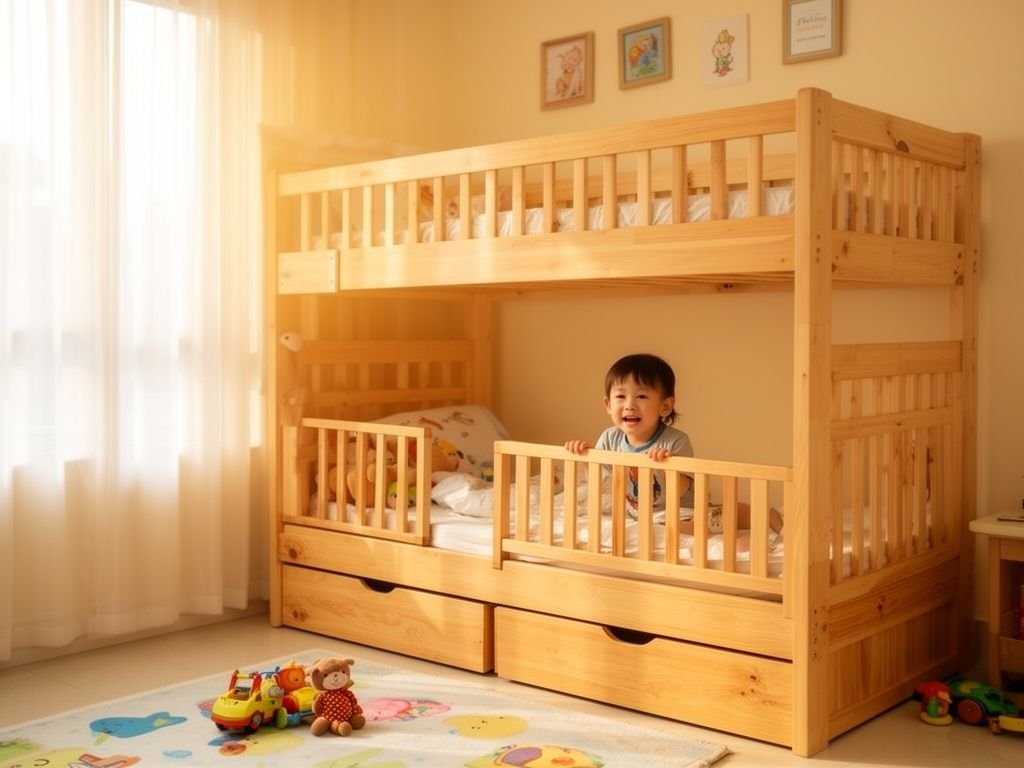 Giường tầng cho bé có ngăn kéo giá tốt nhất - hình 1