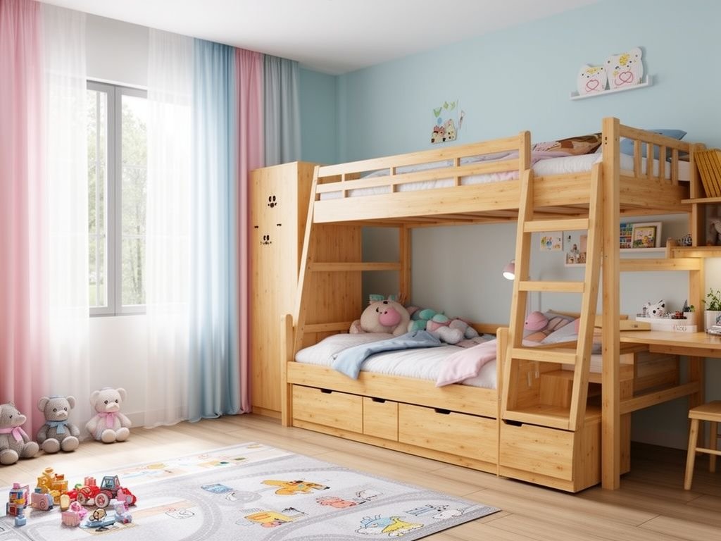 Giường tầng cho bé có ngăn kéo giá tốt nhất - hình 3