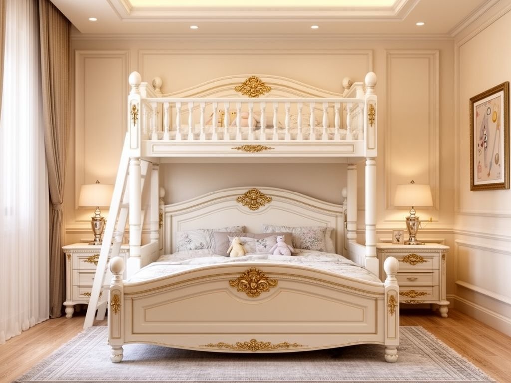 8 mẫu giường tầng cổ điển mang vẻ đẹp sang trọng - hình 4