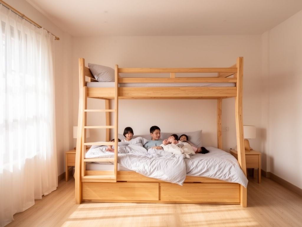 Top 9 mẫu giường tầng kiểu Nhật đơn giản tinh tế - hình 1