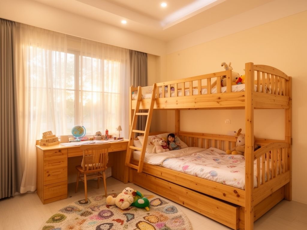 5 thiết kế giường tầng kết hợp bàn làm việc thông minh - hình 3