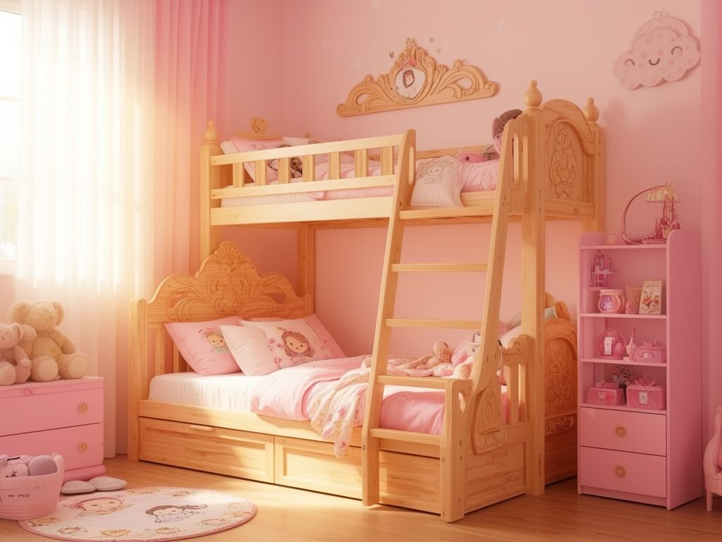 Giường tầng cho bé gái giá bao nhiêu - hình 1
