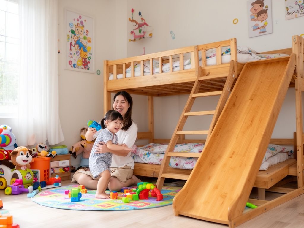Mua giường tầng có cầu trượt cho bé - hình 3