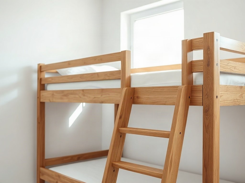 Giường tầng gỗ trẻ em giá tốt - hình 3