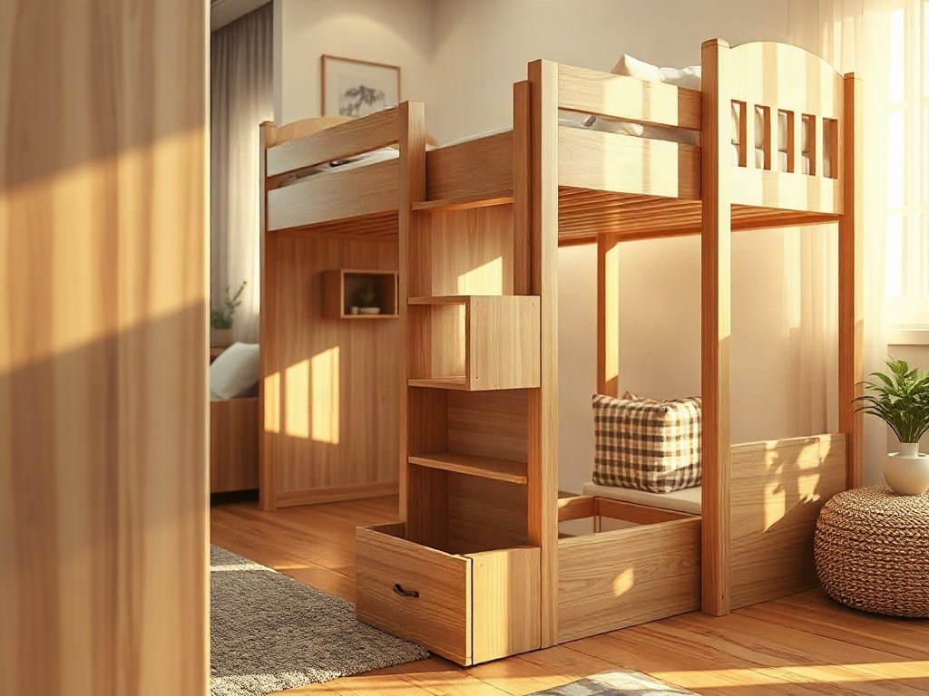 Giường tầng gỗ tự nhiên giá bao nhiêu - hình 2