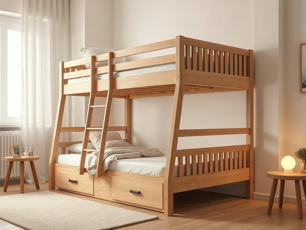 Giường tầng gỗ tự nhiên giá bao nhiêu - hình 5