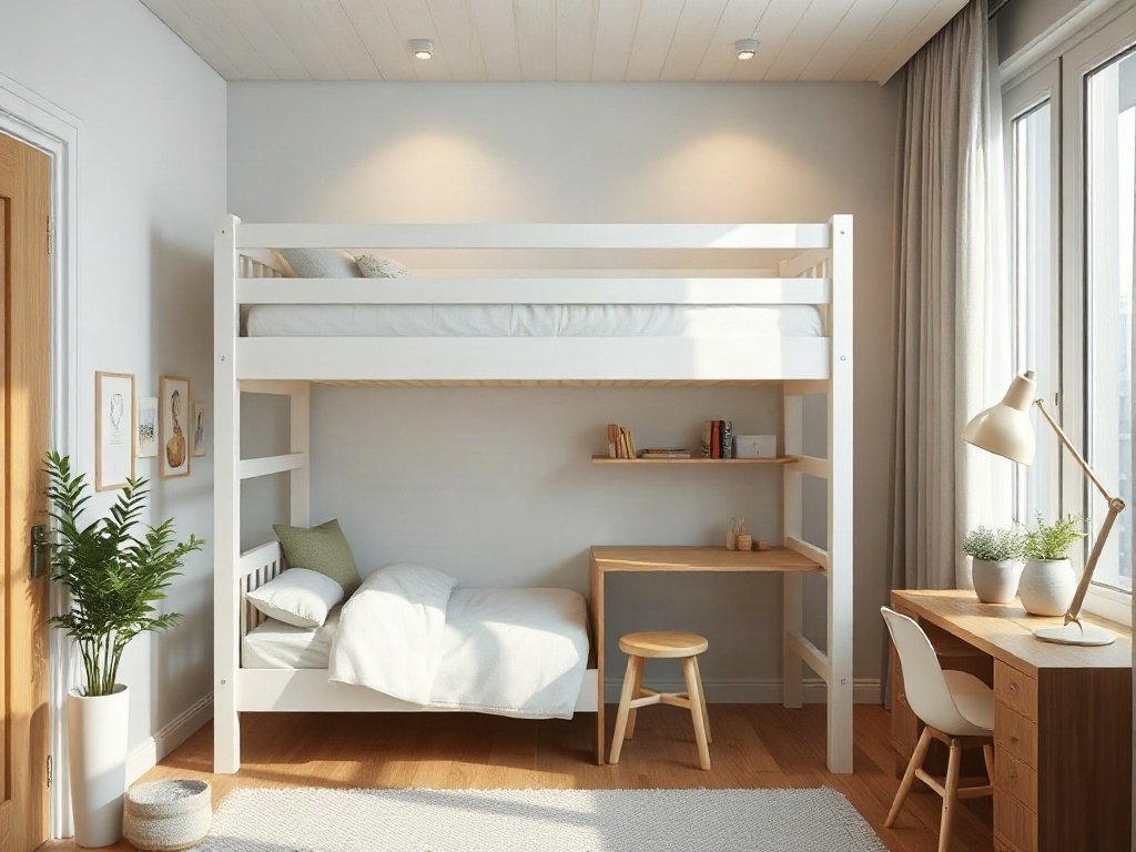 Nơi bán giường tầng màu trắng gần đây - hình 3
