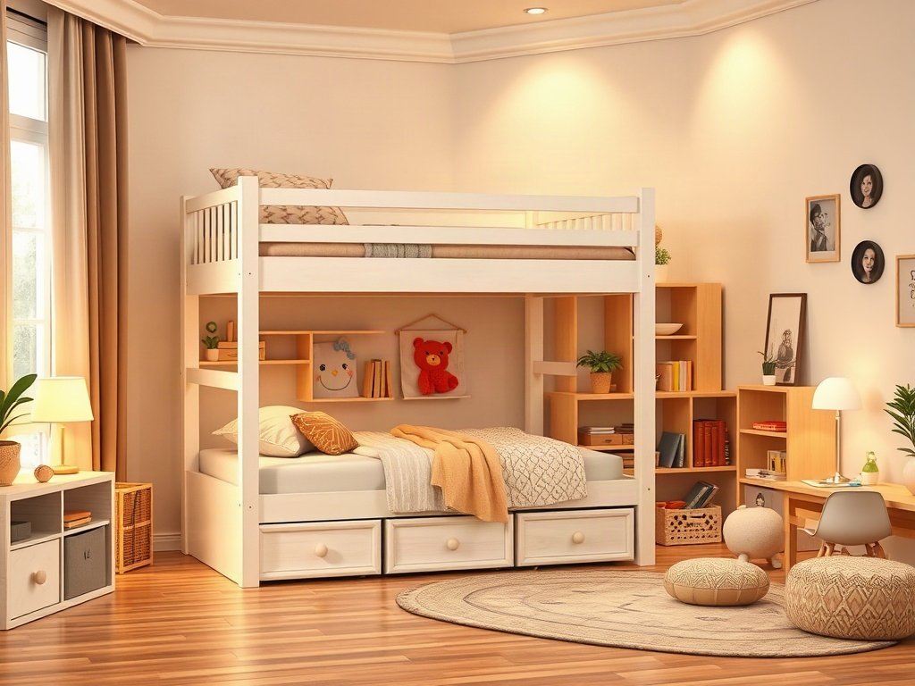 Nơi bán giường tầng màu trắng gần đây - hình 5