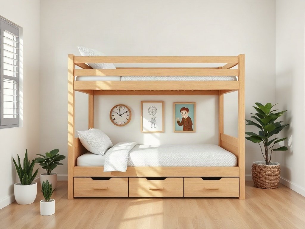 Giường tầng gỗ sồi giá bao nhiêu - hình 4