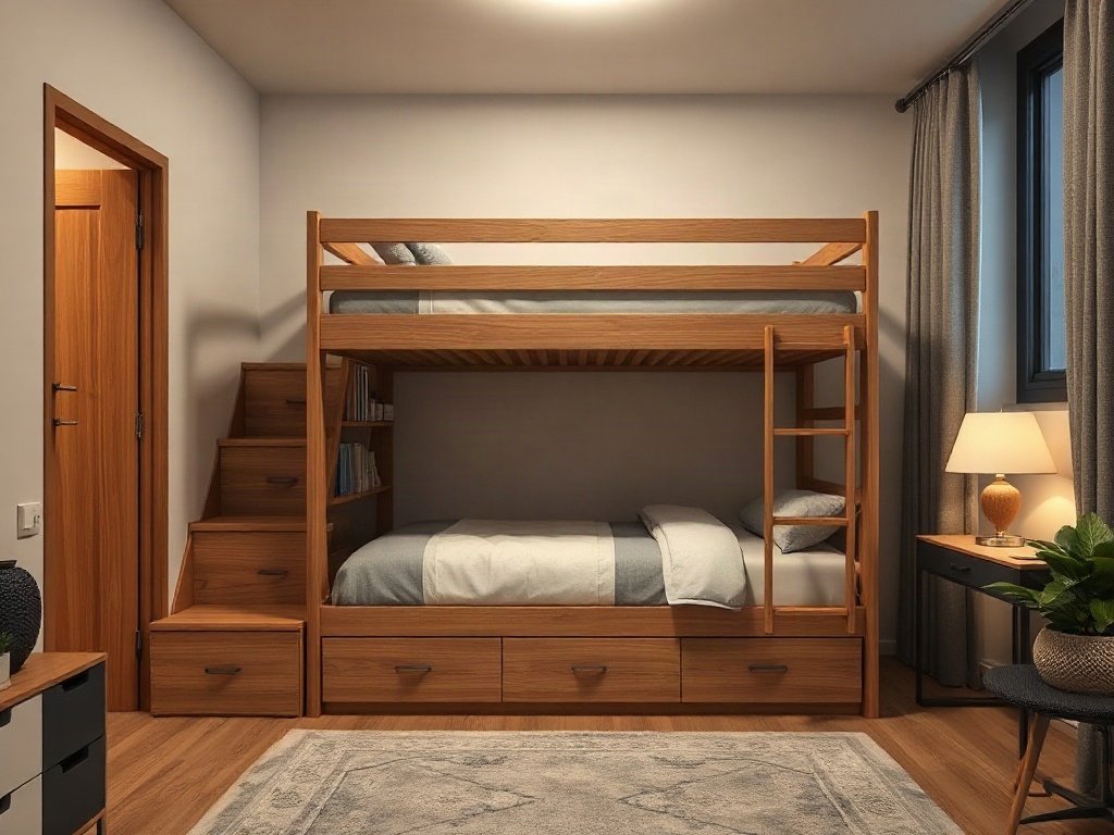 Mua giường tầng gỗ thông gần đây - hình 4