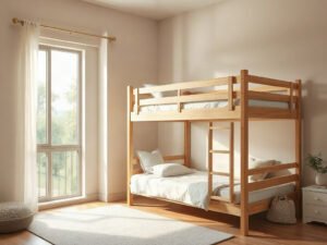 Giường tầng gỗ thông giá tốt - hình 1