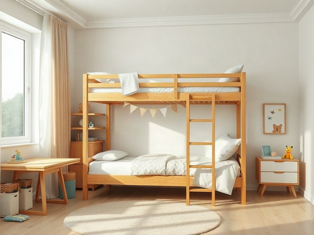 Nơi bán giường tầng cho bé có bàn học - hình 3