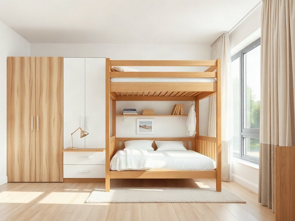 Mua giường tầng kết hợp tủ quần áo - hình 5
