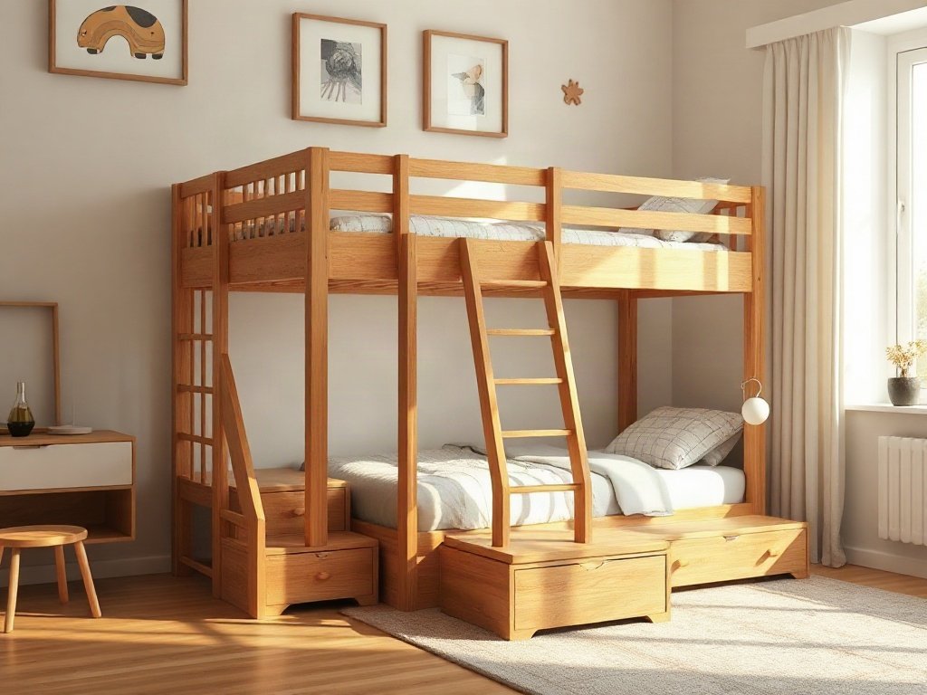 Giường tầng cho bé dưới 10 tuổi - hình 2