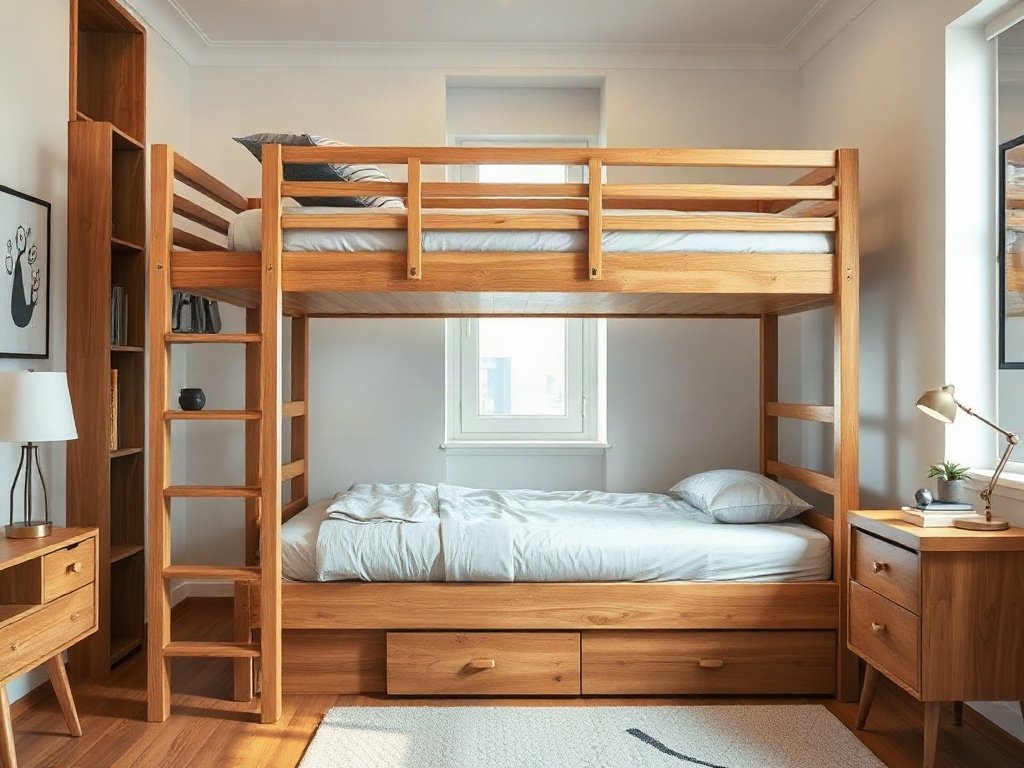 Chỗ bán giường tầng có ngăn kéo - hình 3
