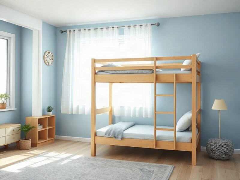 Giường tầng gỗ giá tốt - hình 1