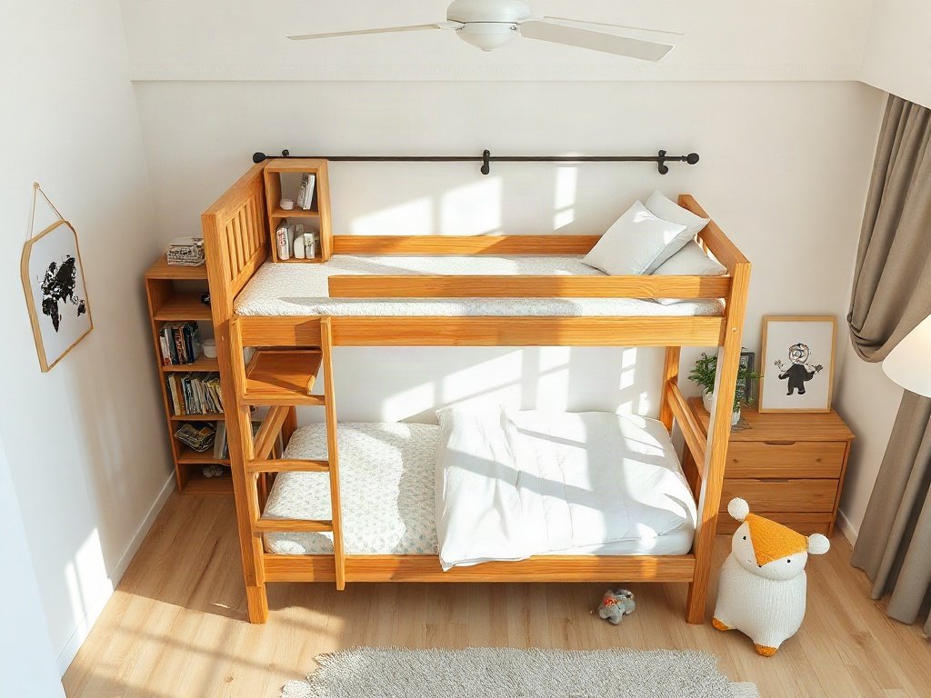 Giường tầng gỗ giá tốt - hình 5