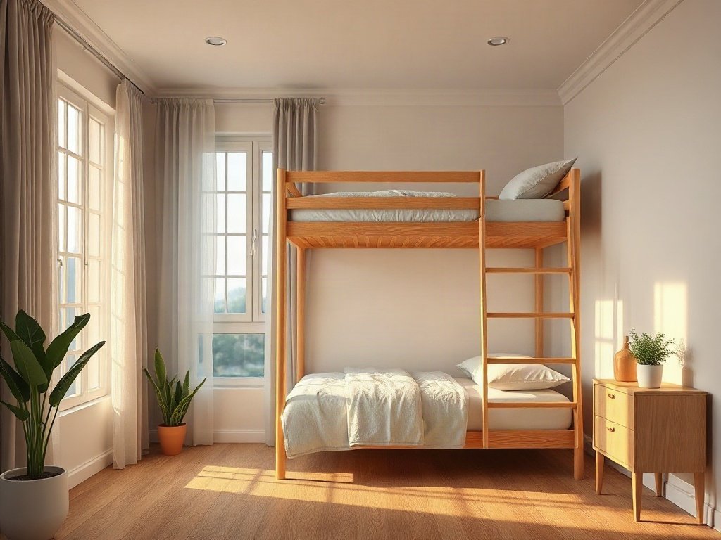 Giường tầng gỗ giá tốt - hình 6