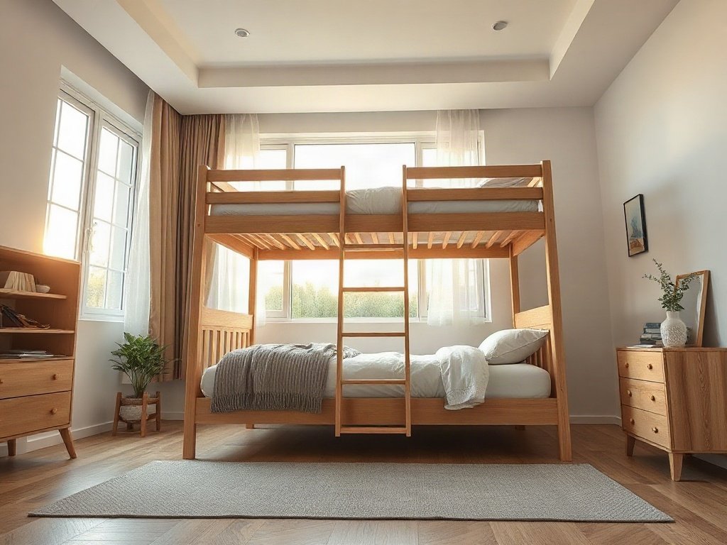 Chỗ bán giường tầng bằng gỗ xoan đào - hình 5
