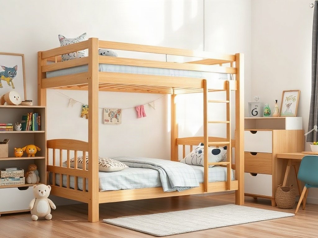 Chỗ bán giường tầng bằng gỗ xoan đào - hình 6