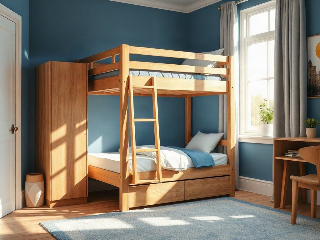 Giường tầng cho bé trai giá rẻ - hình 1