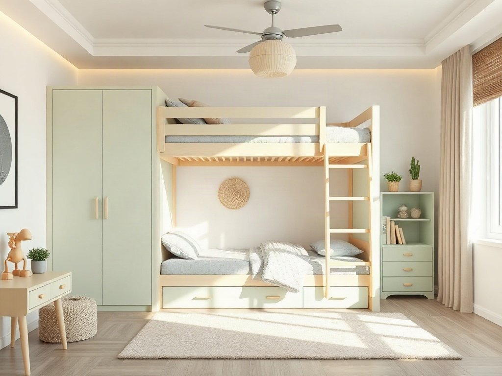 Giường tầng cho bé trai giá rẻ - hình 2
