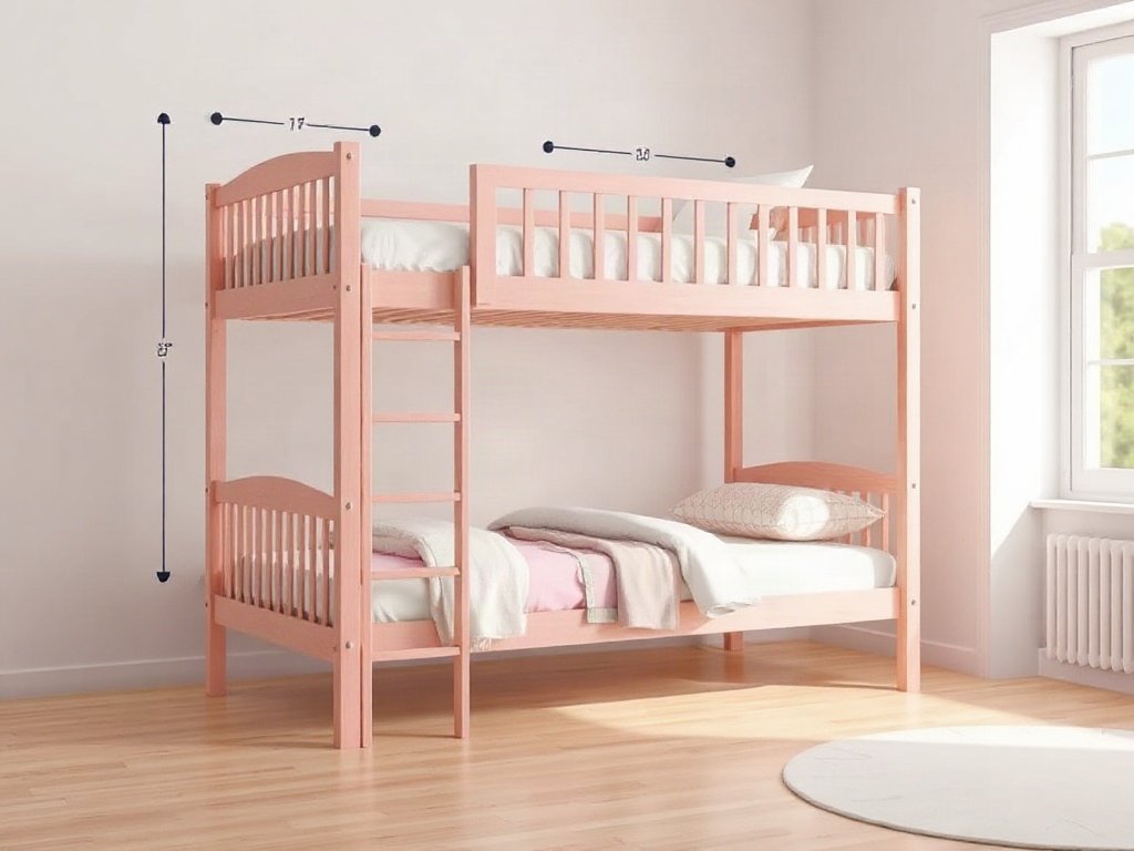 Mua giường tầng cho bé màu hồng - hình 2