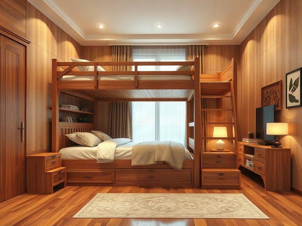Nơi bán giường tầng gỗ nhập khẩu tại HCM - hình 2