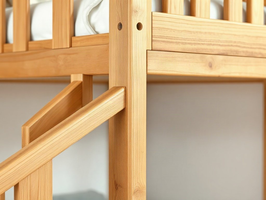 Giường tầng gỗ công nghiệp giá tốt - hình 3