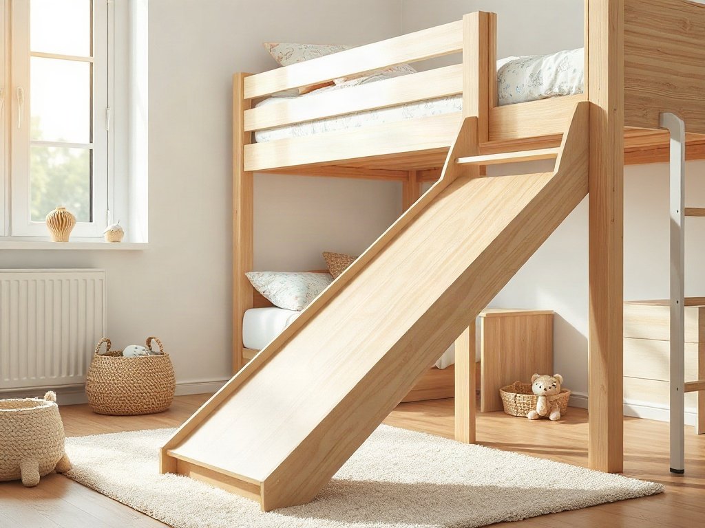 Giường tầng có cầu trượt giá tốt - hình 2
