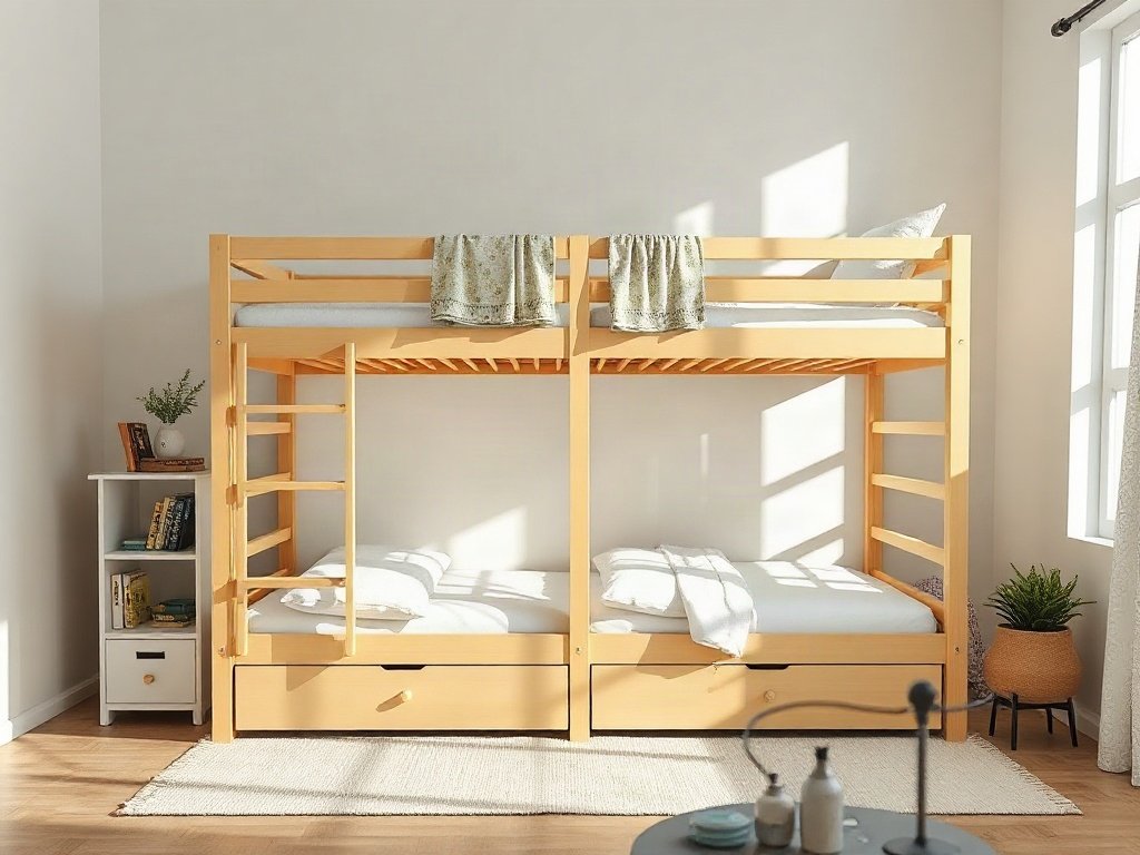 Báo giá giường tầng gỗ sồi - hình 6