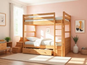 Giá giường tầng có ngăn kéo - hình 1