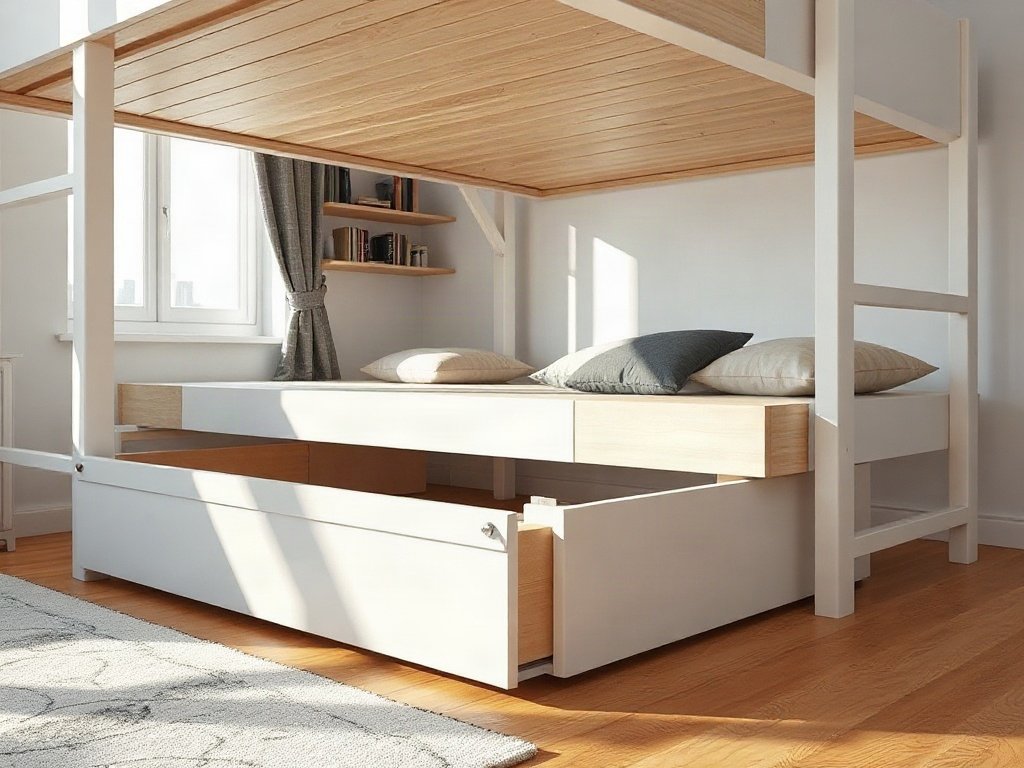 Giá giường tầng có ngăn kéo - hình 2