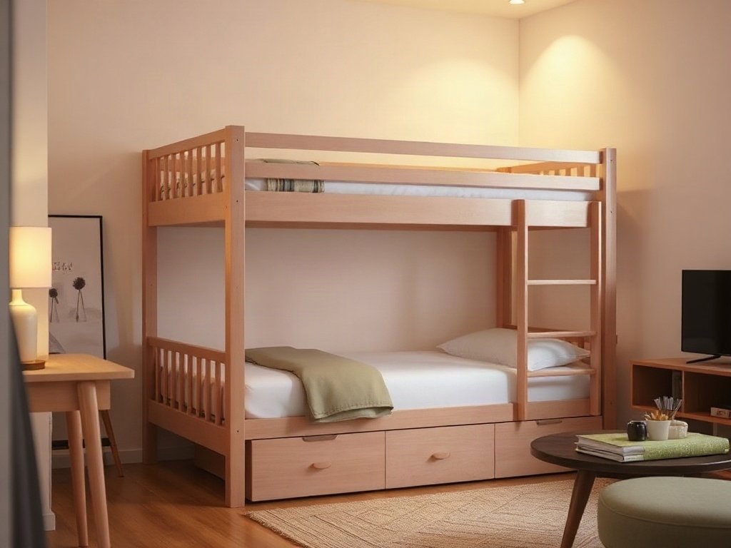 Giá giường tầng có ngăn kéo - hình 3