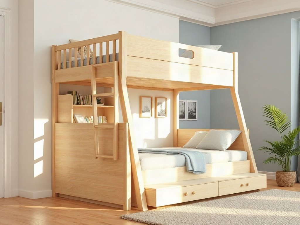Giá giường tầng có ngăn kéo - hình 5