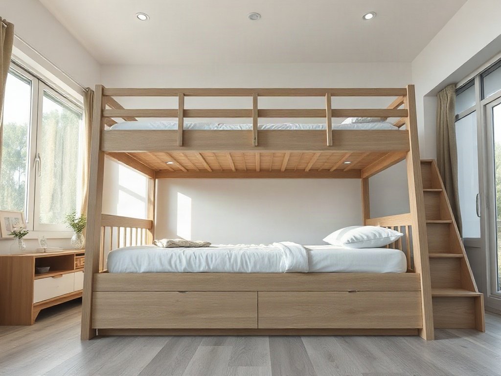Mua giường tầng gỗ căm xe gần đây - hình 4