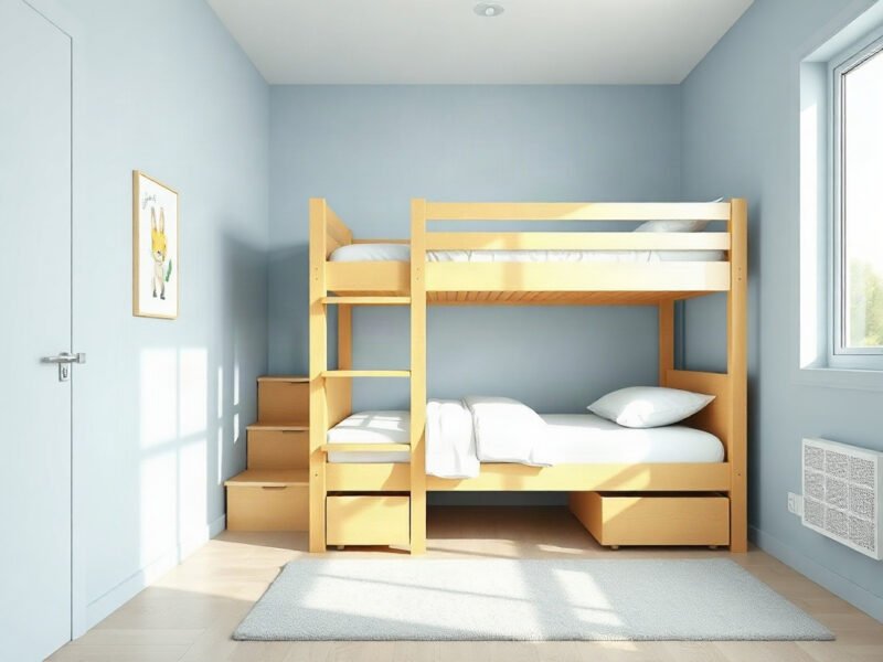 Giường tầng gỗ công nghiệp giá bao nhiêu - hình 1